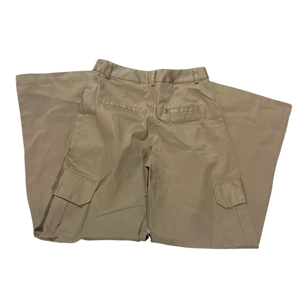 Anthropologie Du Paradis Wide Leg Cargo Pants Khaki Sz XS - Picture 4 of 8